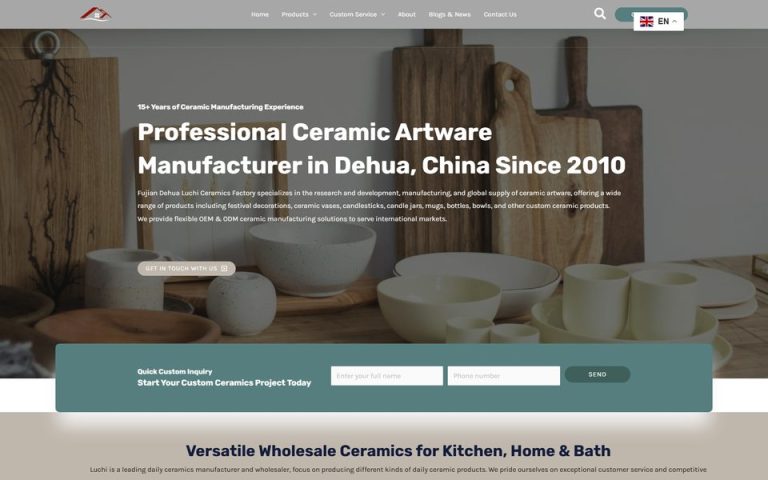 luchiceramic.com 网站首页
